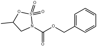 benzyl 5-methyl-1,2,3-oxathiazolidine-3-carboxylate 2,2-dioxide Structure