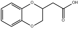 2-(2,3-二氢苯并[B][1,4]二噁己环-2-基)乙酸,18505-92-5,结构式
