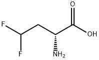 Butanoic acid, 2-amino-4,4-difluoro-, (R)- 化学構造式