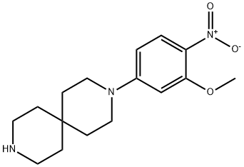 3-(3-methoxy-4-nitrophenyl)-3,9-diazaspiro[5.5]undecane Structure