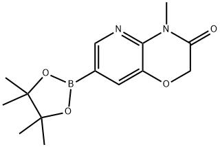 (4-METHYL-3-OXO-3,4-DIHYDRO-2H-PYRIDO[3,2-B][1,4]OXAZIN-7-YL)BORONIC ACID PINACOL ESTER Struktur