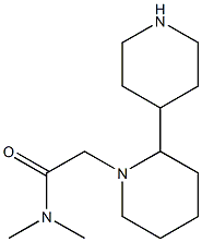 N,N-dimethyl-2-(2-piperidin-4-ylpiperidin-1-yl)acetamide Structure