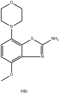 4-METHOXY-7-(MORPHOLIN-4-YL)-1,3-BENZOTHIAZOL-2-AMINE 2HBR, 1860028-17-6, 结构式