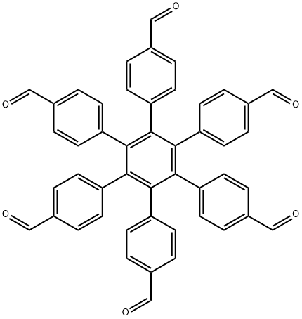 Hexa(4-formylphenyl)benzene Structure