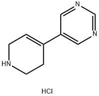 5-(1,2,3,6-tetrahydropyridin-4-yl)pyrimidine dihydrochloride Structure