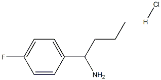 1-(4-FLUOROPHENYL)BUTAN-1-AMINE HYDROCHLORIDE Struktur
