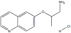 2-(quinolin-6-yloxy)propan-1-amine hydrochloride 结构式