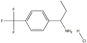 1-[4-(TRIFLUOROMETHYL)PHENYL]PROPYLAMINE HYDROCHLORIDE Struktur