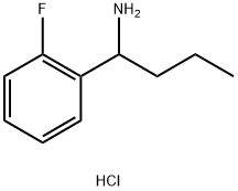1-(2-fluorophenyl)butan-1-amine hydrochloride,1864062-65-6,结构式