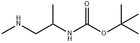 Tert-Butyl N-[1-(methylamino)propan-2-yl]carbamate 化学構造式