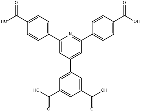 1,3-Benzenedicarboxylic acid,5-[2,6-bis(4-carboxyphenyl)-4-pyridinyl]- Struktur