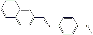 (4-methoxyphenyl)(2-naphthylmethylene)amine Struktur