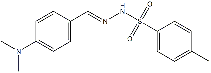 Benzenesulfonicacid, 4-methyl-, 2-[[4-(dimethylamino)phenyl]methylene]hydrazide,18708-16-2,结构式