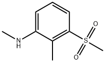 3-methanesulfonyl-N,2-dimethylaniline 化学構造式