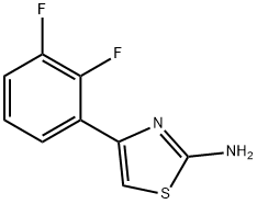 4-(2,3-difluorophenyl)-1,3-thiazol-2-amine 化学構造式