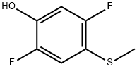 2,5-Difluoro-4-(methylsulfanyl)phenol Structure