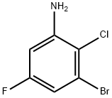 3-bromo-2-chloro-5-fluoroaniline Struktur