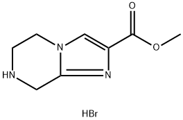 Methyl 5,6,7,8-tetrahydroimidazo[1,2-a]pyrazine-2-carboxylate hydrobromide Structure