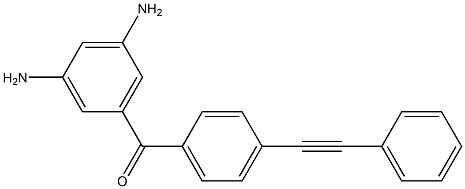 Methanone, (3,5-diaminophenyl)(4-(phenylethynyl)phenyl)- 化学構造式