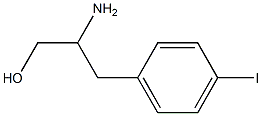 b-amino-4-iodo- Benzenepropanol Structure