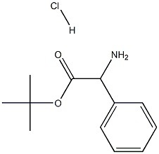 Benzeneacetic acid, a-amino-, 1,1-dimethylethyl ester, hydrochloride Structure