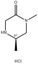 (R)-1,5-ジメチルピペラジン-2-オン塩酸塩 化学構造式