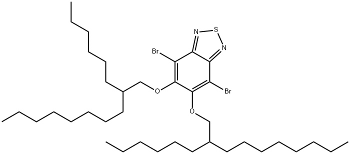 4,7-dibromo-5,6-bis((2-hexyldecyl)oxy)benzo[c][1,2,5]thiadiazole Structure