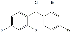 Iodonium, bis(2,4-dibromophenyl)-, chloride 化学構造式