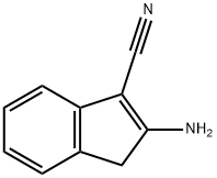 2-amino-3H-indene-1-carbonitrile 化学構造式