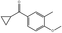 cyclopropyl(4-methoxy-3-methylphenyl)methanone Struktur