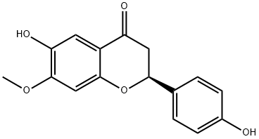 6,4-ジヒドロキシ-7-メトキシフラバノン 化学構造式