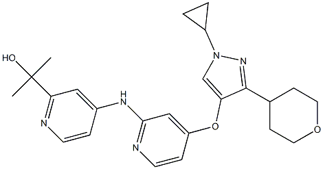 2-(4-((4-((1-cyclopropyl-3-(tetrahydro-2H-pyran-4-yl)-1H-pyrazol-4-yl)oxy)pyridin-2-yl)amino)pyridin-2-yl)propan-2-ol price.