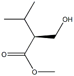 Butanoic acid, 2-(hydroxymethyl)-3-methyl-, methyl ester, (S)- Struktur