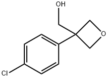 [3-(4-chlorophenyl)oxetan-3-yl]methanol, 1903083-49-7, 结构式