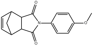 2-(4-methoxyphenyl)-3a,4,7,7a-tetrahydro-1H-4,7-methanoisoindole-1,3(2H)-dione Struktur