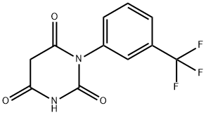 1-[3-(TRIFLUOROMETHYL)PHENYL]-1,3-DIAZINANE-2,4,6-TRIONE, 19136-42-6, 结构式