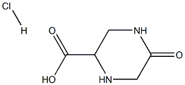 5-氧代哌嗪-2-羧酸盐酸盐 结构式