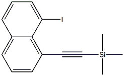 Silane, [(8-iodo-1-naphthalenyl)ethynyl]trimethyl- Structure