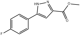 methyl 3-(4-fluorophenyl)-1H-pyrazole-5-carboxylate Structure