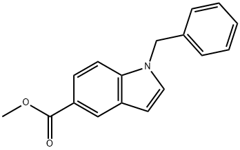 Methyl 1-benzyl-1H-indole-5-carboxylate 结构式