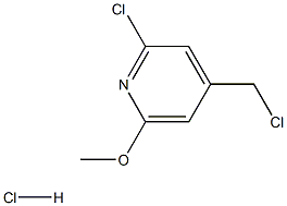 2-Chloro-4-(chloromethyl)-6-methoxypyridine hydrochloride,193001-92-2,结构式