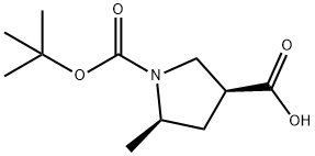 (3S,5R)-1-[(tert-butoxy)carbonyl]-5-methylpyrrolidine-3-carboxylic acid,1932787-71-7,结构式