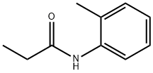 Propanamide,N-(2-methylphenyl)- 化学構造式