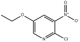 2-Chloro-5-ethoxy-3-nitropyridine Structure