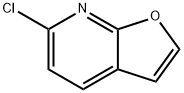 6-Chloro-furo[2,3-b]pyridine 化学構造式