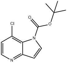 7-Chloro-pyrrolo[3,2-b]pyridine-1-carboxylic acid tert-butyl ester 化学構造式