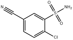 2-Chloro-5-cyanobenzenesulfonamide 化学構造式