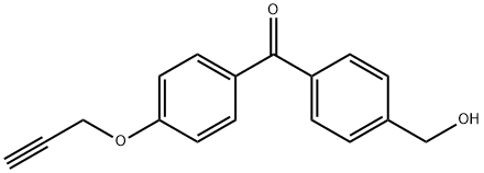 (4-(HYDROXYMETHYL)PHENYL)(4-(PROP-2-YN-1-YLOXY)PHENYL)METHANONE,1940176-39-5,结构式