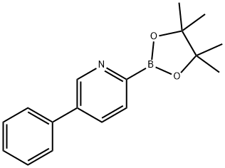 5-phenyl-2-(4,4,5,5-tetramethyl-1,3,2-dioxaborolan-2-yl)pyridine Struktur