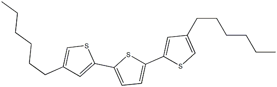 2,2':5',2''-Terthiophene, 4,4''-dihexyl- 结构式